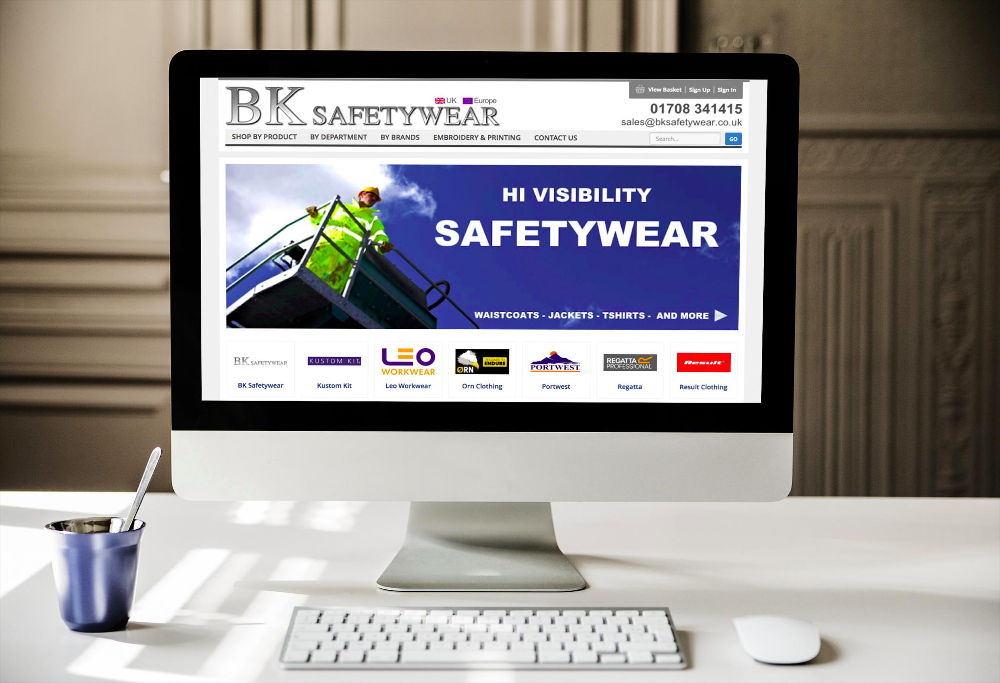 Website Design Esses - BK Safetywear