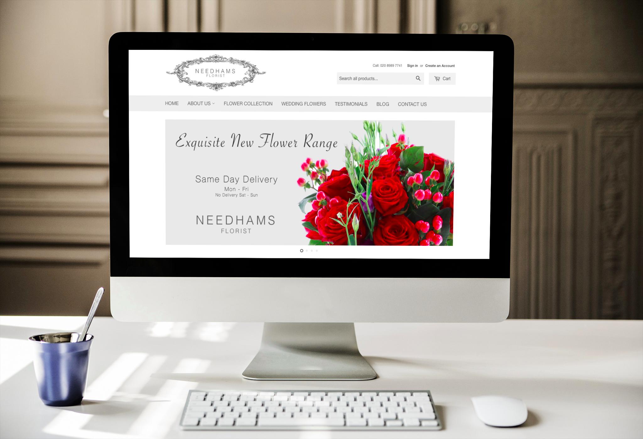 Website Design London - Needhams Florist