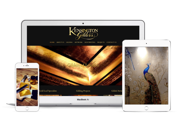 Website Design for Kensington Gilders in London