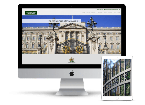 Website Design for Waltham Forest Engineering in Loughton Essex
