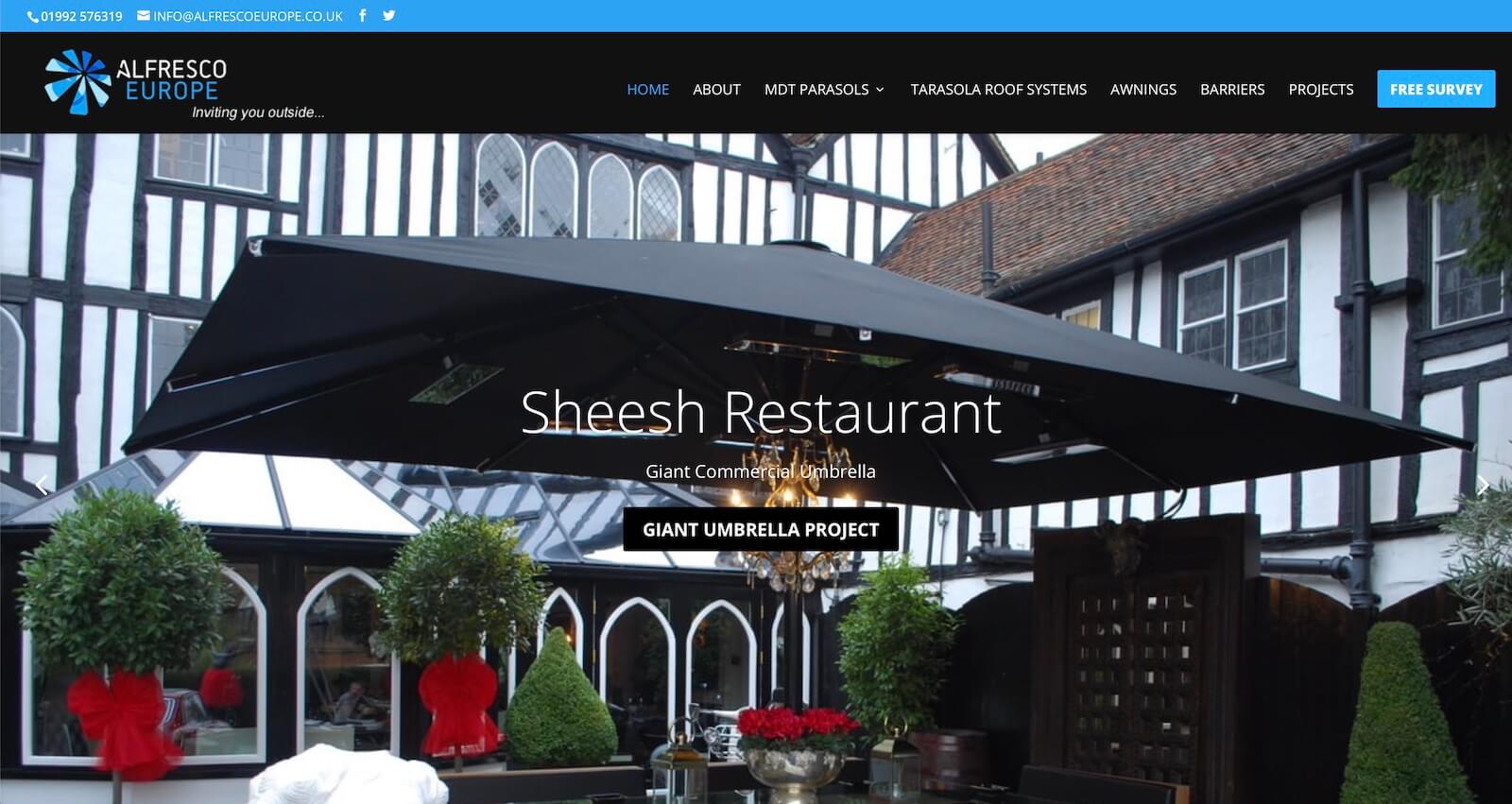 Alfresco Solutions Europe Website Design